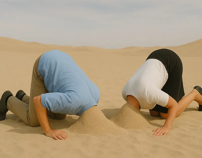 Clients with heads in the sand